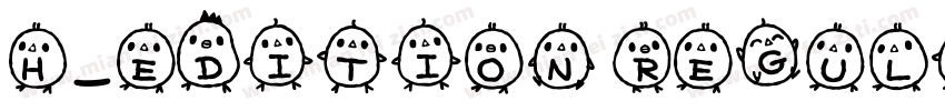 H_Edition Regular字体转换